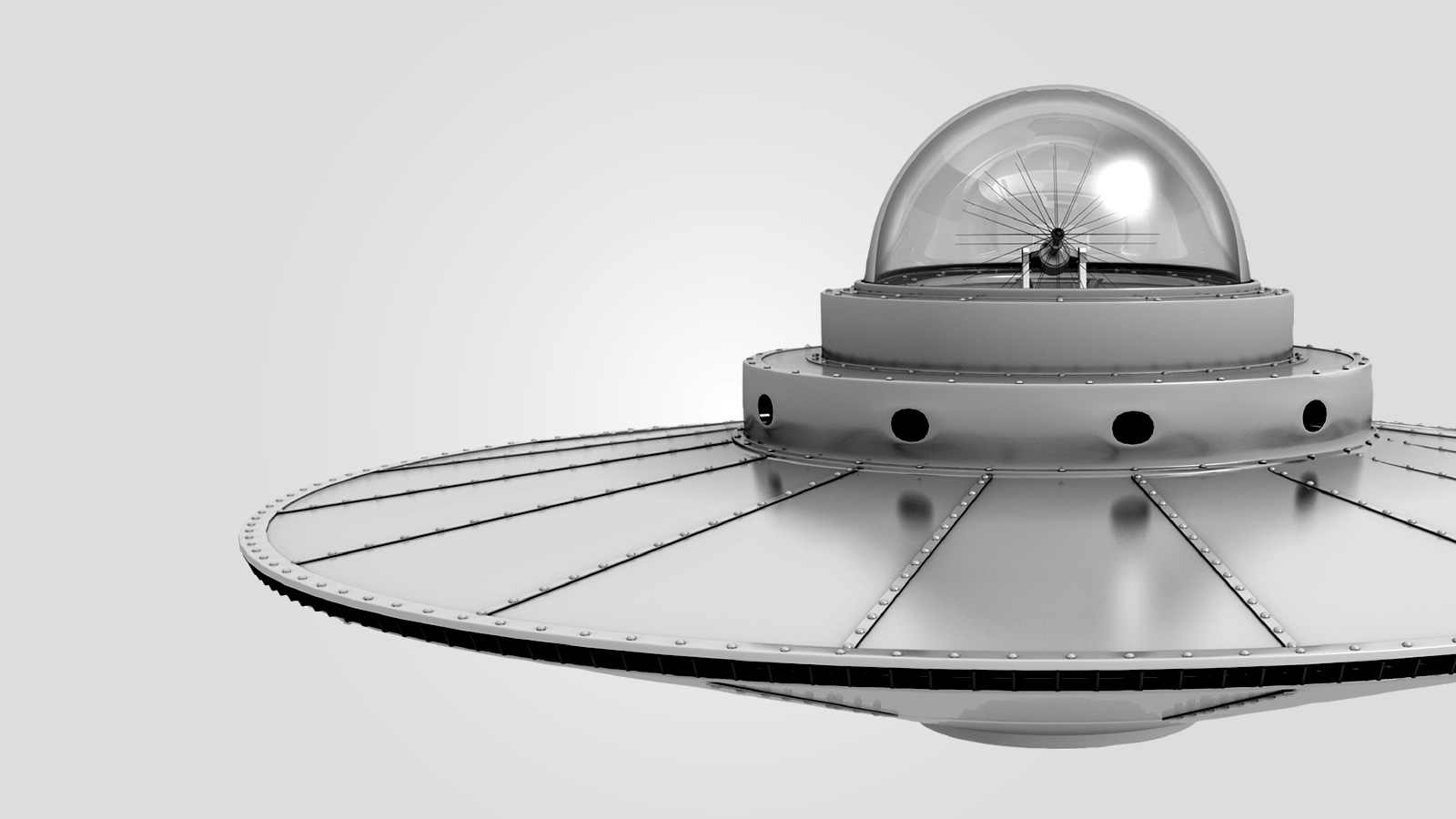 A flying saucer