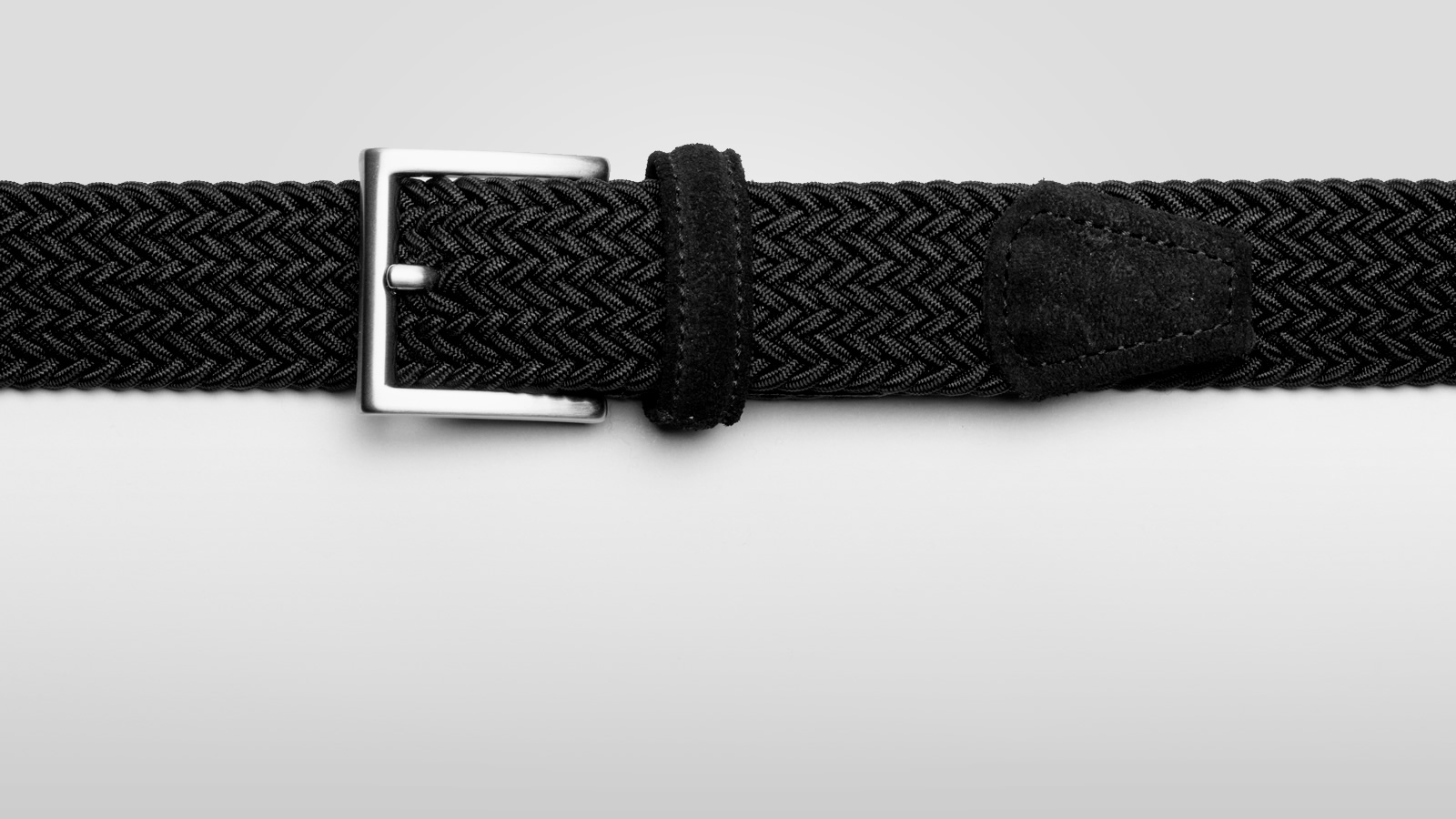 A buckled belt