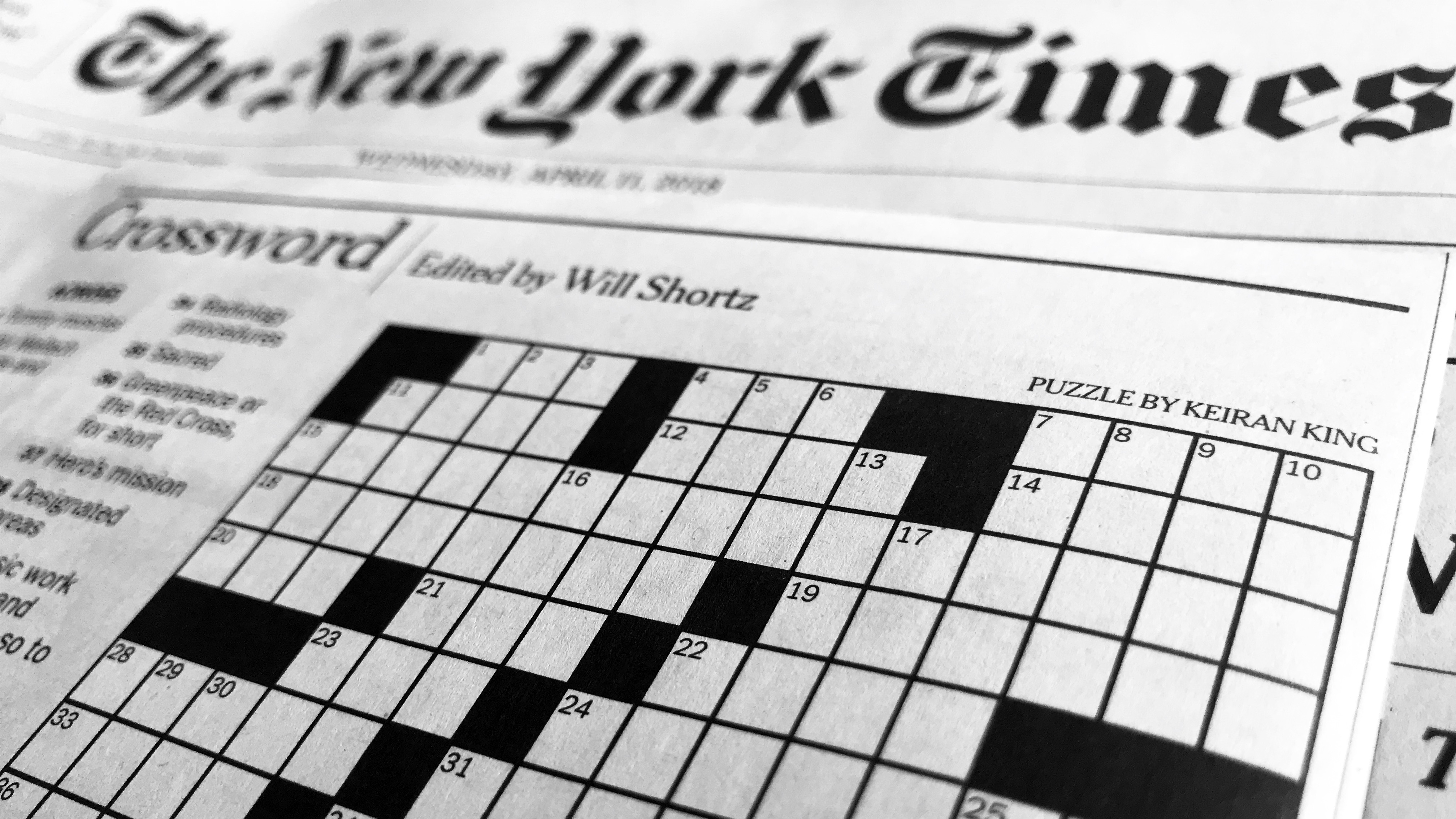 first nyt crossword editor