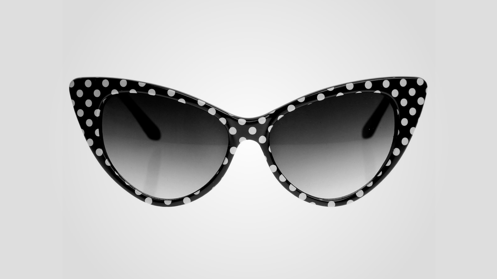A pair of spectacles, in a style popular amongst women in the 1960s