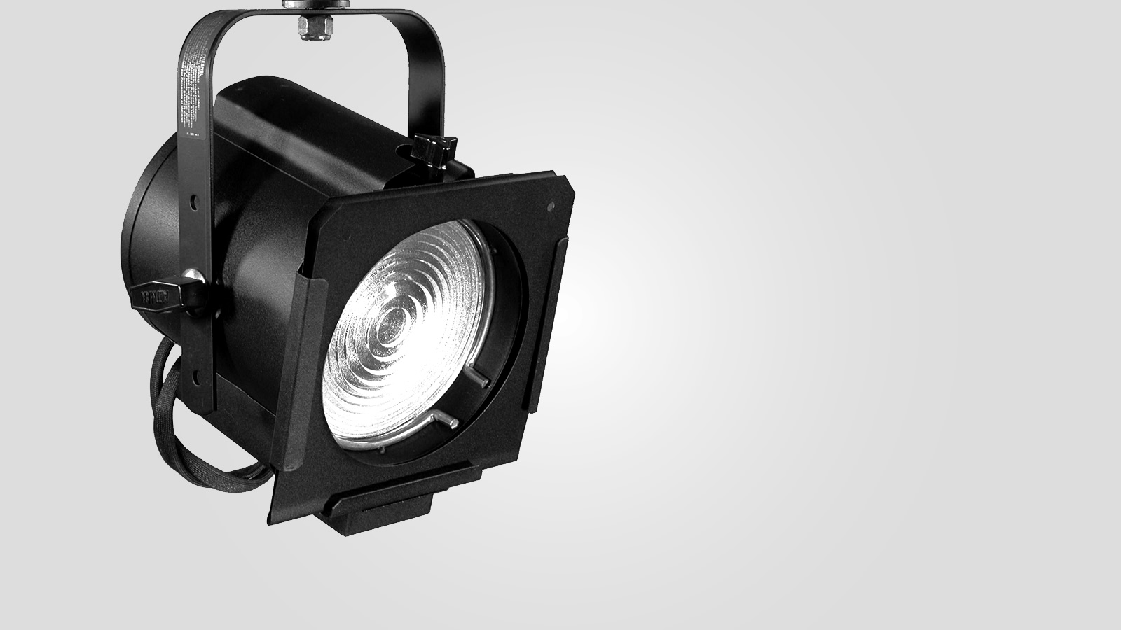 An overhead stage light