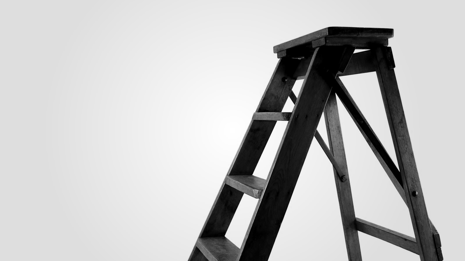 A wooden ladder