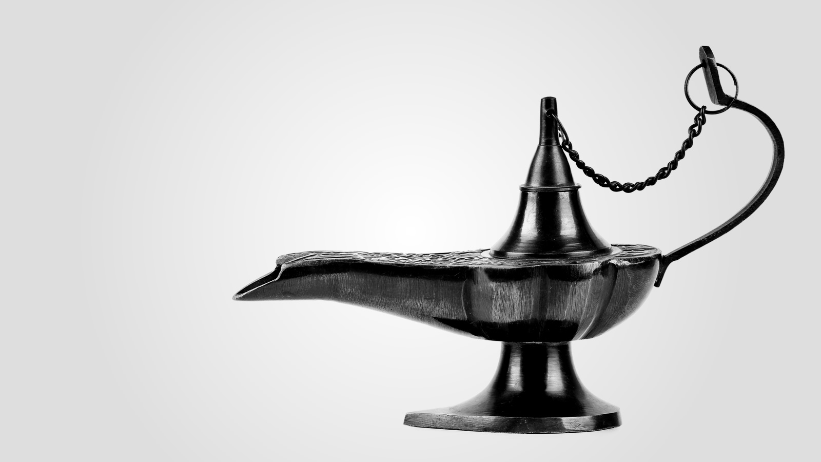 An oil lamp from the Middle East